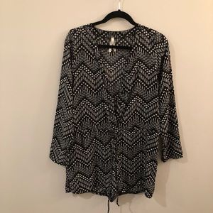 Black and White Romper